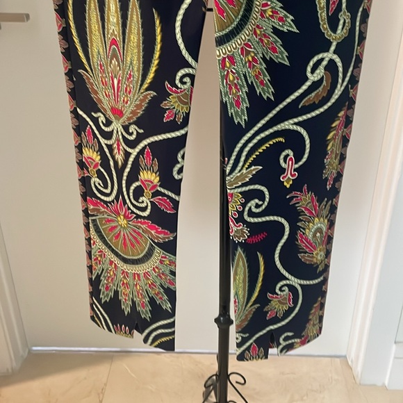 NWT ELIE TAHARI NAVY HI RISE SKINNY LONG PANT - Picture 5 of 11